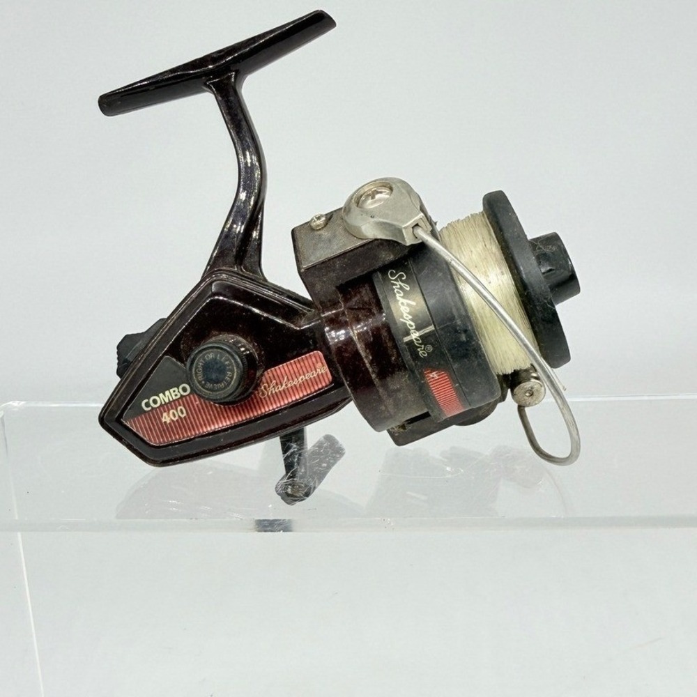 Vintage Shakespeare 400 Combo Red Spinning Fishing Reel